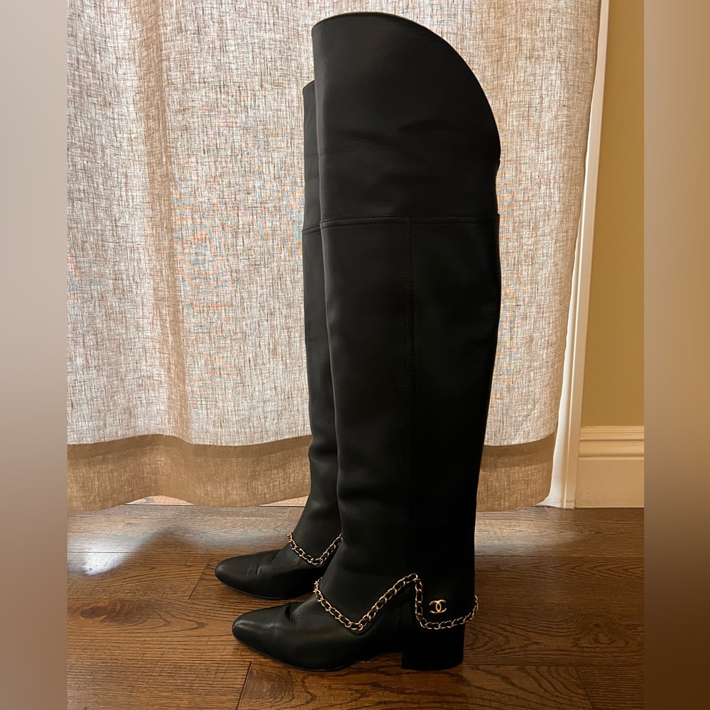 Chanel Knee High Boots Size 37/5